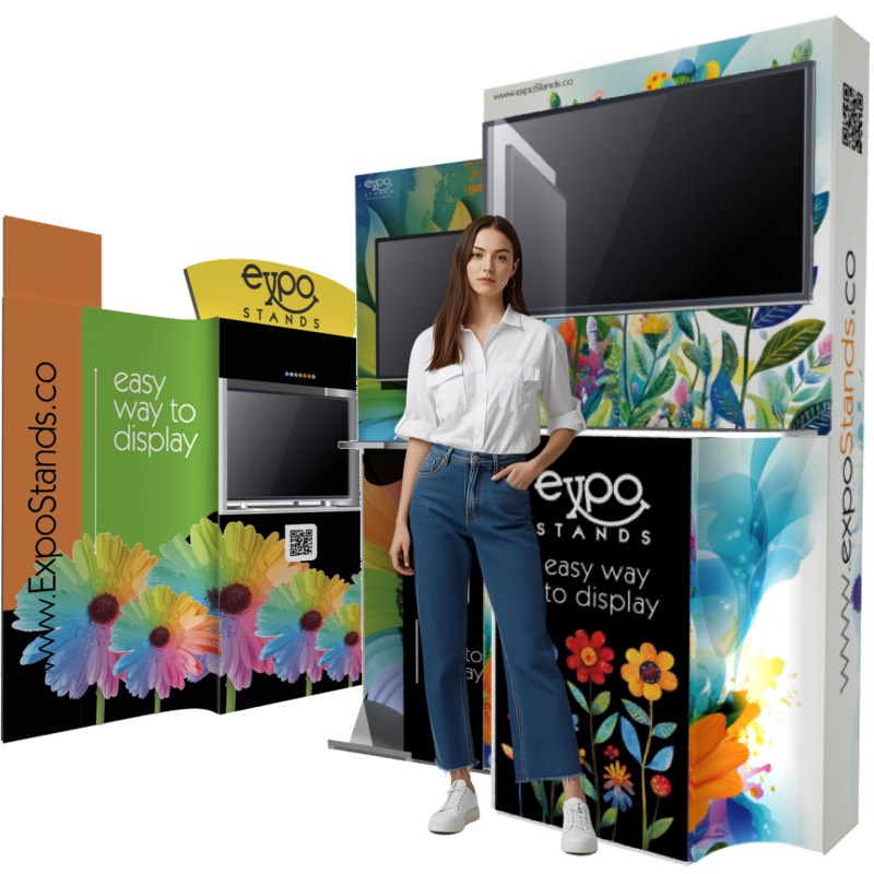 Porta tv o soporte para tv portátil, desarmable, transportable, para stands